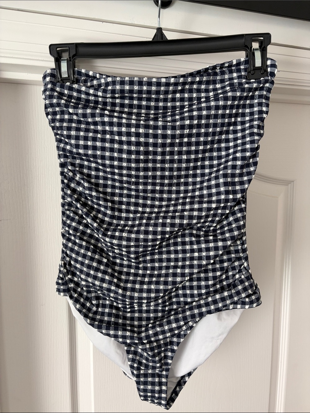 Gingham Strapless Swimsuit